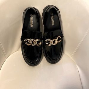 DREAM PAIRS Women's Comfortable Chunky Platform Dressy Loafers.